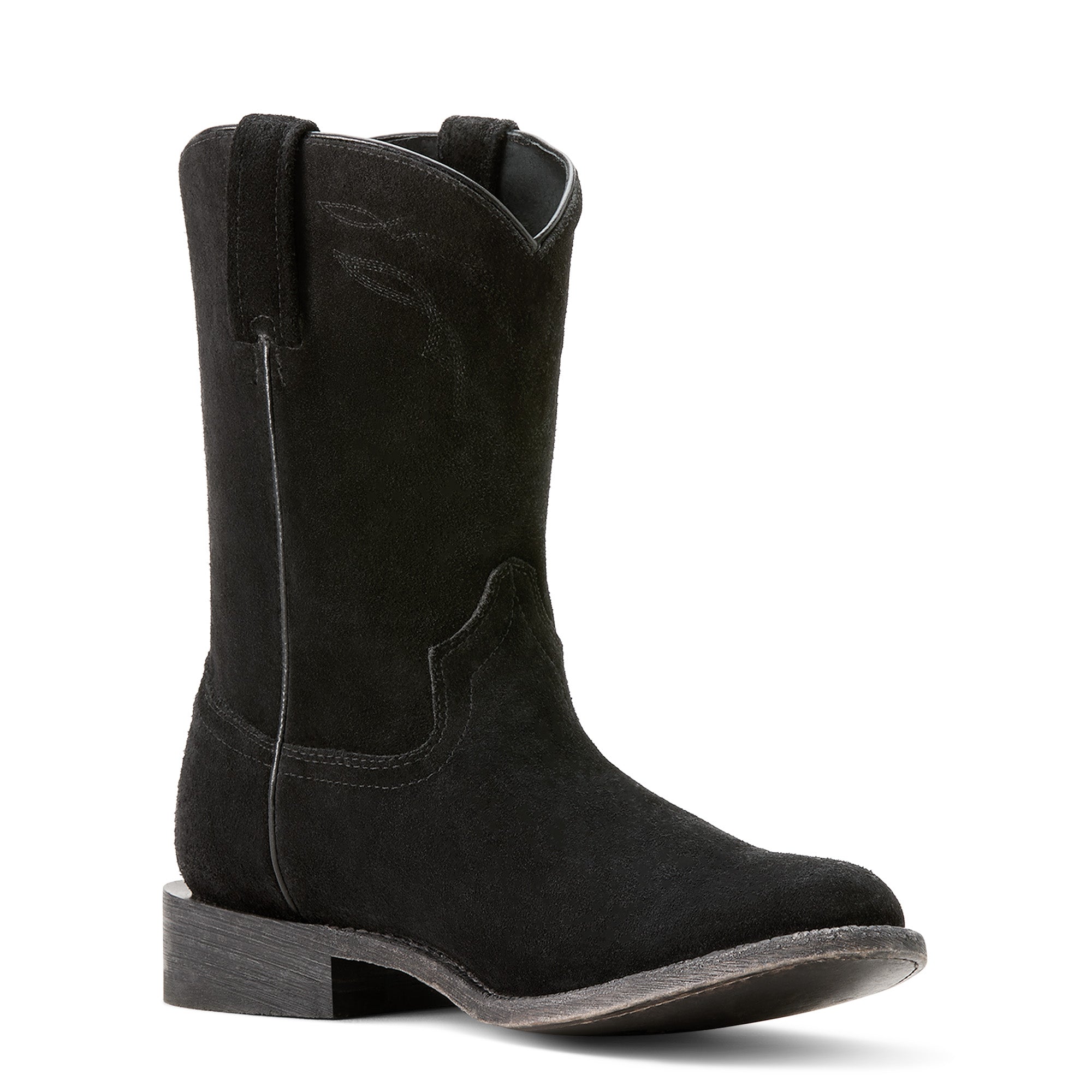 Ariat Mens Downtown Stonewashed Black Suede Boots – Texas Boot Company