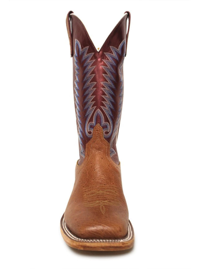 Anderson Bean Mens Cognac  Smooth Ostrich Boots