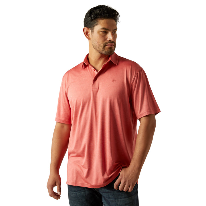Ariat Mens Orange Charger 2.0 Polo