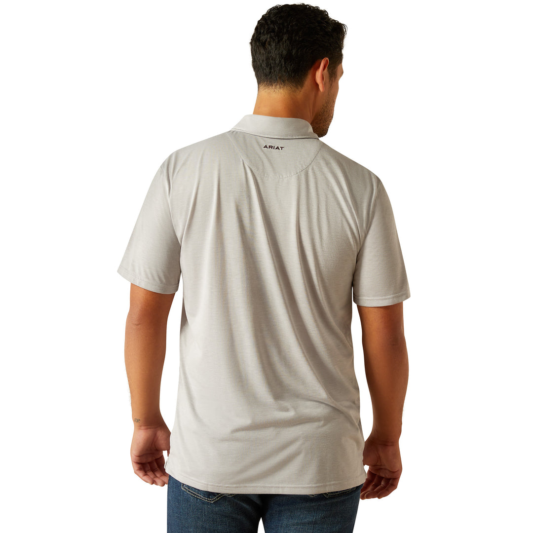 Ariat Mens Silver Sconce Polo