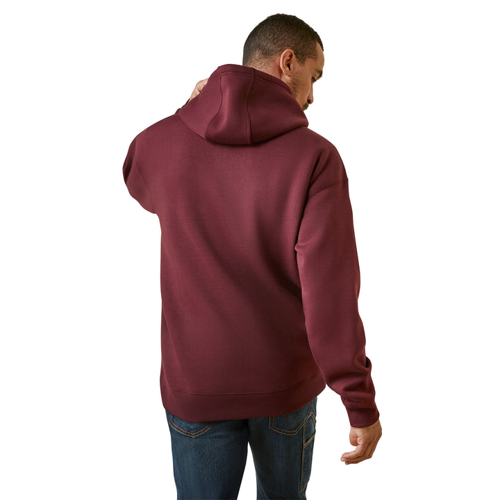 Ariat Mens Brick Red Rebar Graphic Hoodie