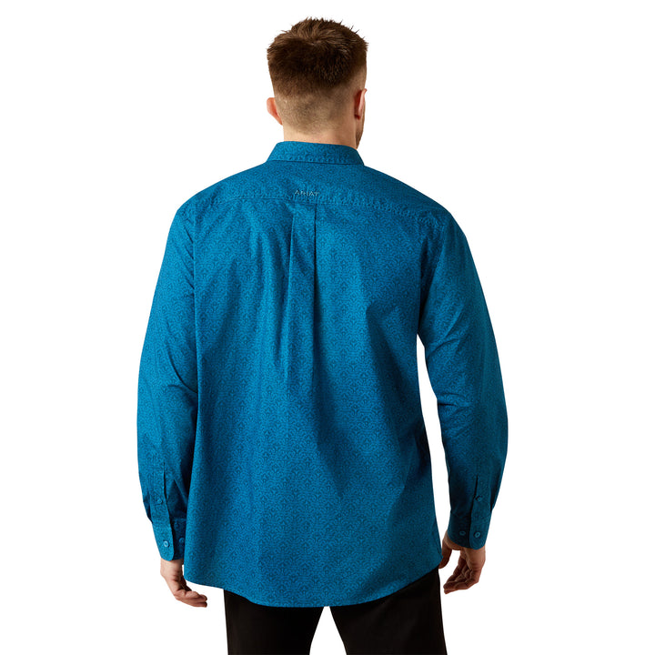 Ariat Mens Dark Teal Terrell Classic Fit Shirt