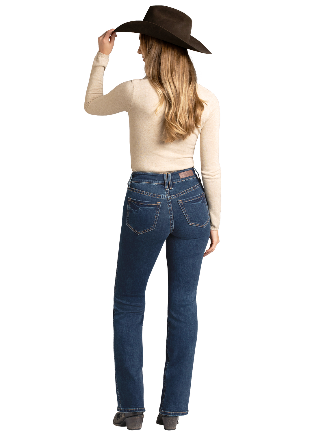 Panhandle Womens Dark Wash Bootcut Jeans