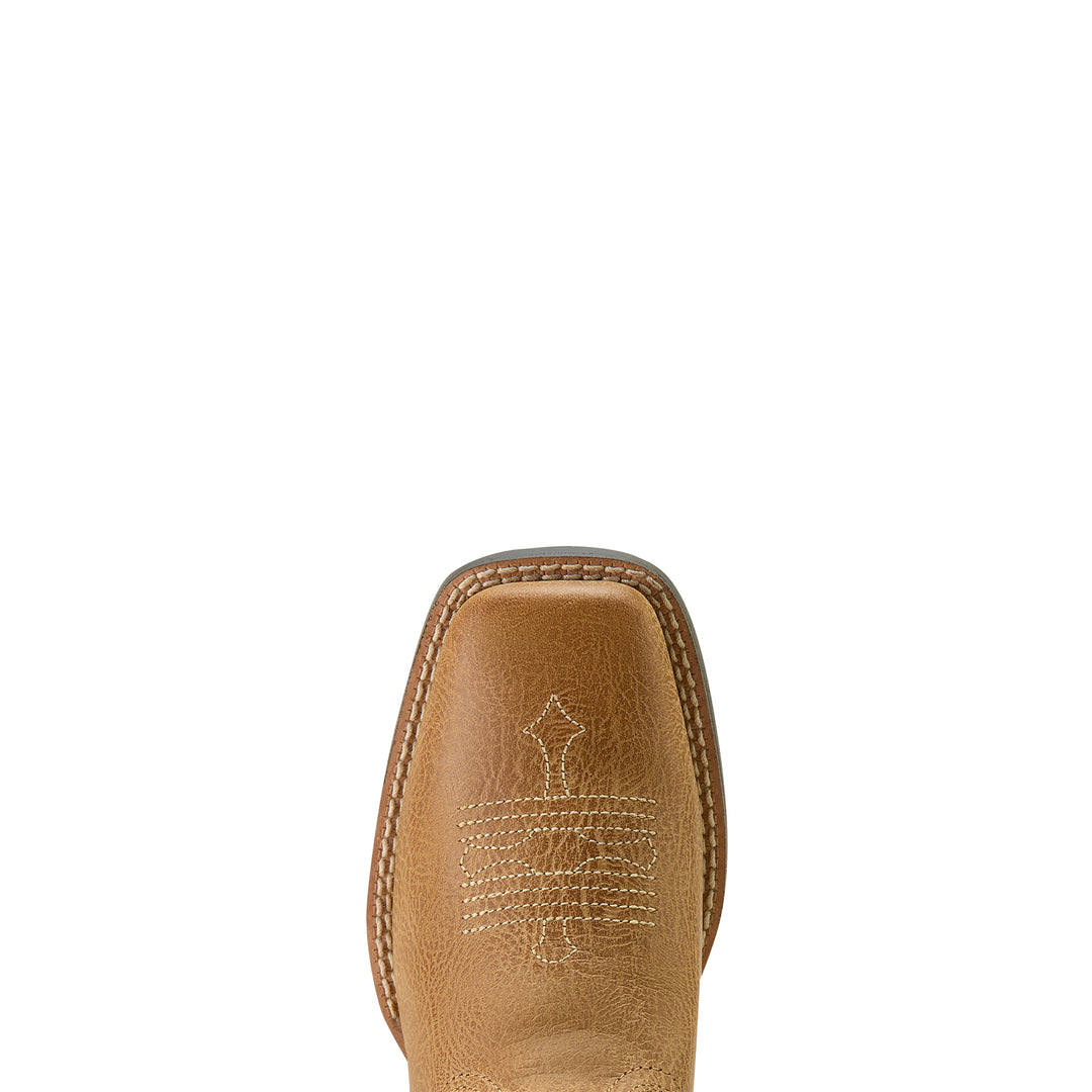 Ariat Girls Tombstone Wide Square Toe Western Boots