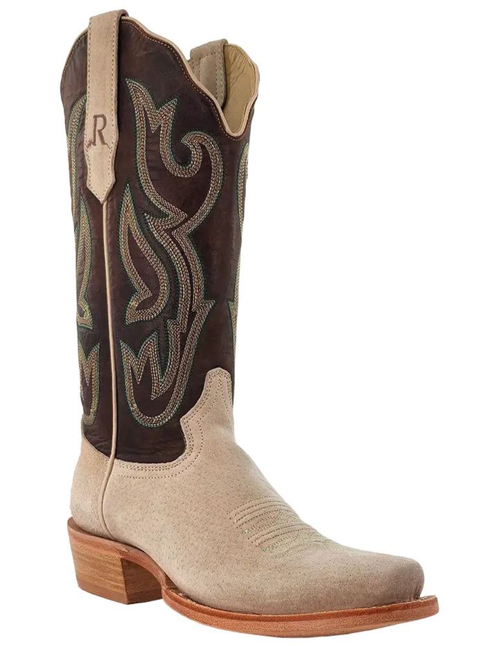 R, Watson Womens Bone Boar Narrow Square Toe Boots