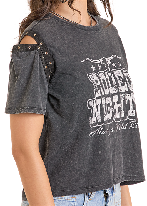 Panhandle Womens Studded Rodeo Graphic T-Shirt