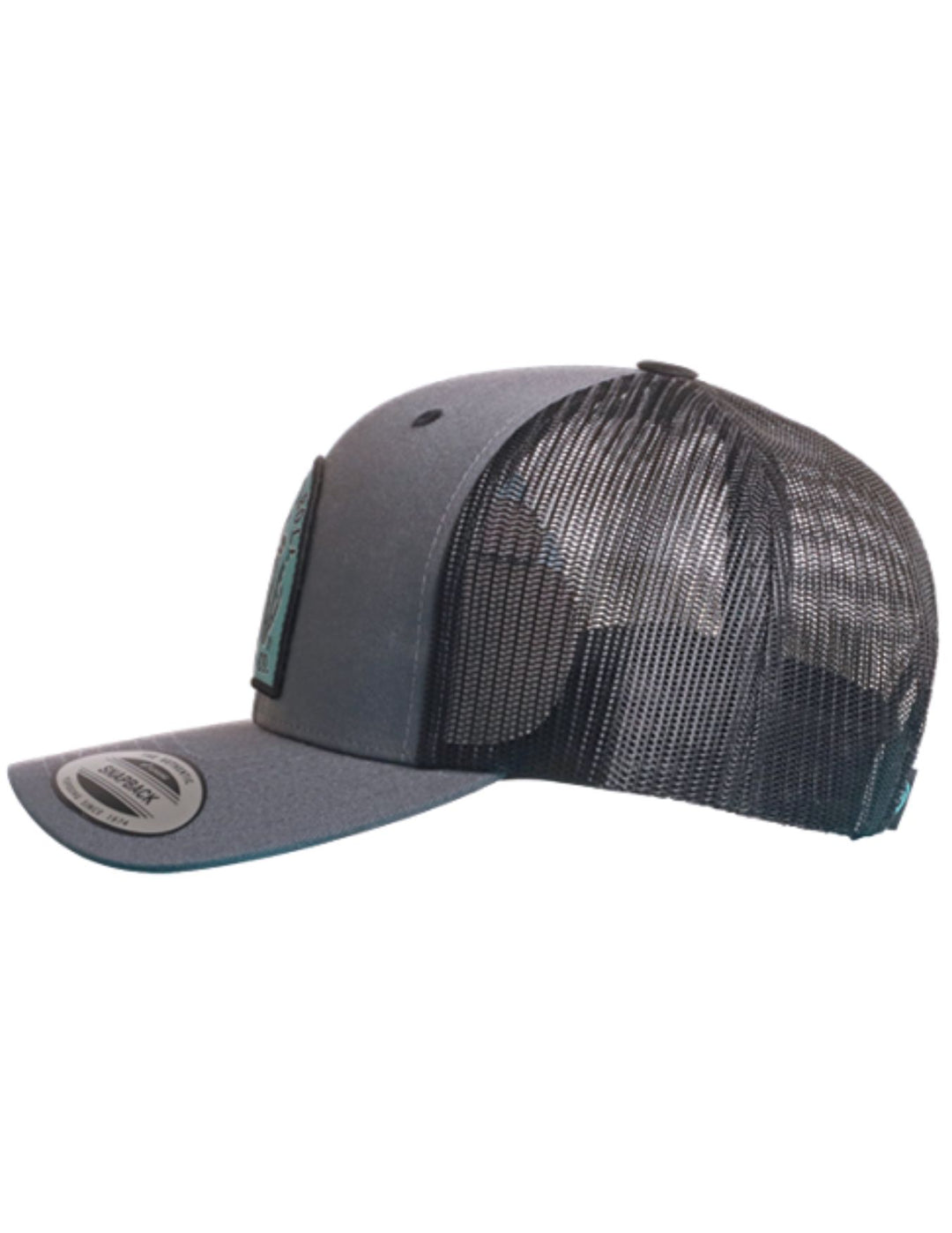 Rock & Roll Mens Charcoal Patch Cap