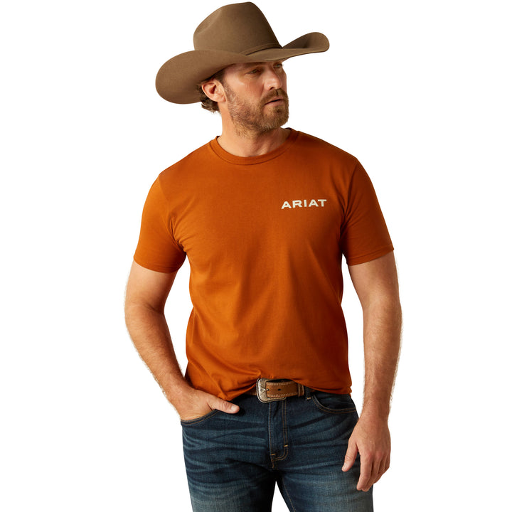 Ariat Mens Burnt Orange Buffalo West T-Shirt