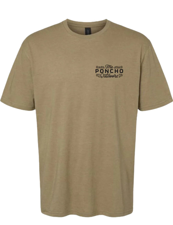 Poncho Mens Tan Buck T-Shirt