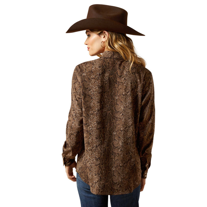 Ariat Womens Desert Snake Print Homestyle Shirt