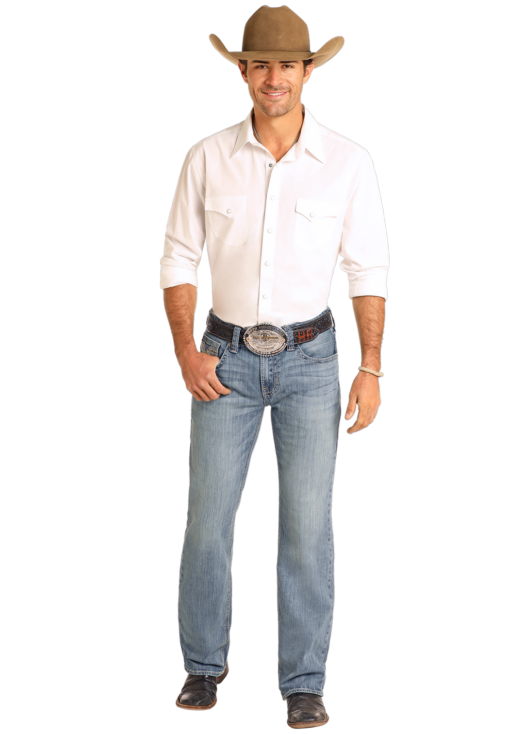 Panhandle Mens Regular Fit Ladder Stitch Straight Leg Jeans – Texas ...