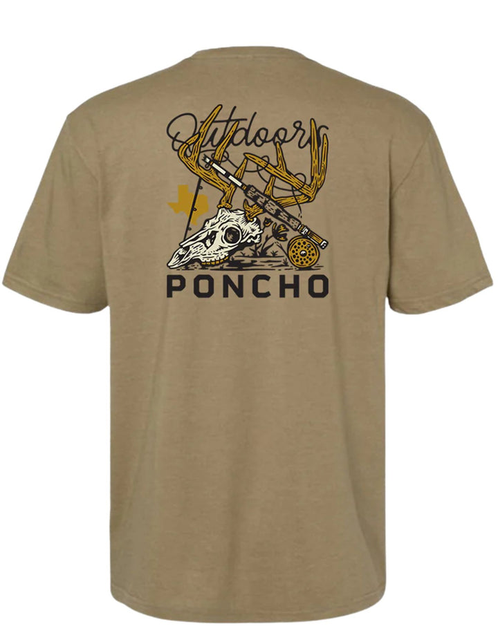 Poncho Mens Tan Buck T-Shirt