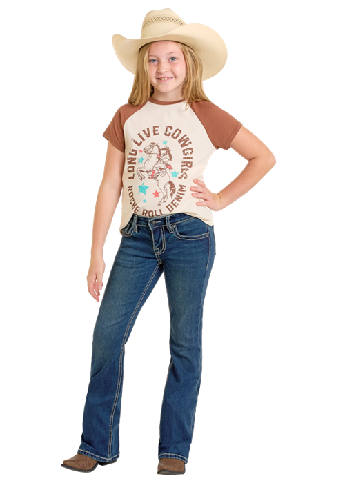 Panhandle Girls Bootcut Medium Wash Jeans