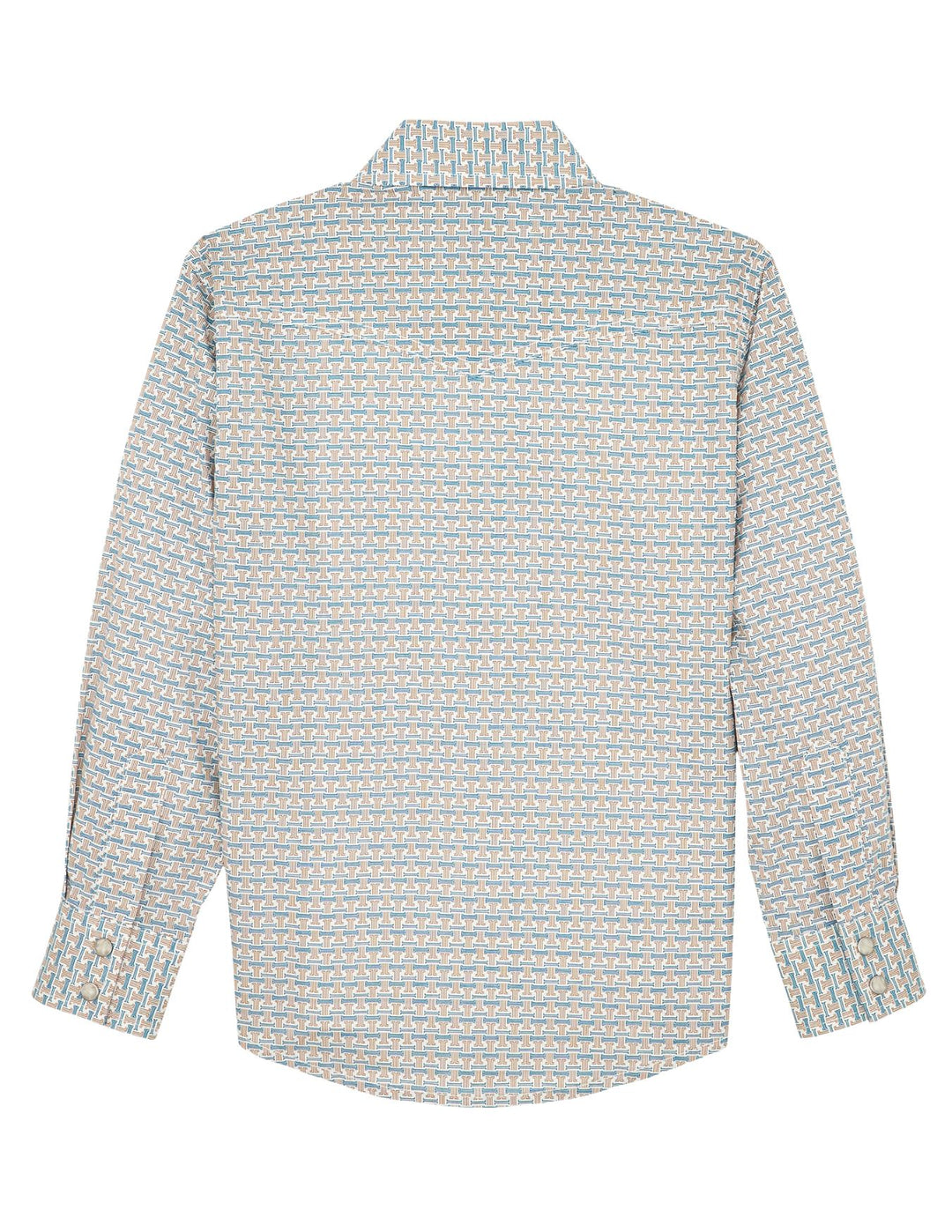 Wrangler Boys 20X Advanced Comfort Western Snap Print Shirt