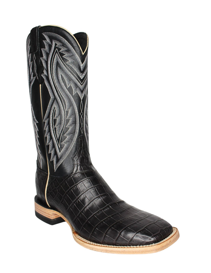 Resistol Boots Mens Dark Grey Nile Crocodile Boots