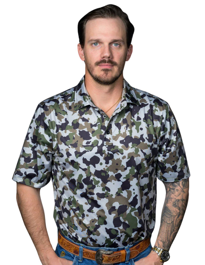 Ferrell Mens Camo Polo