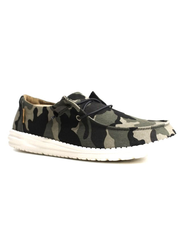 Hey Dude Ladies Wendy Camo Casual Shoes