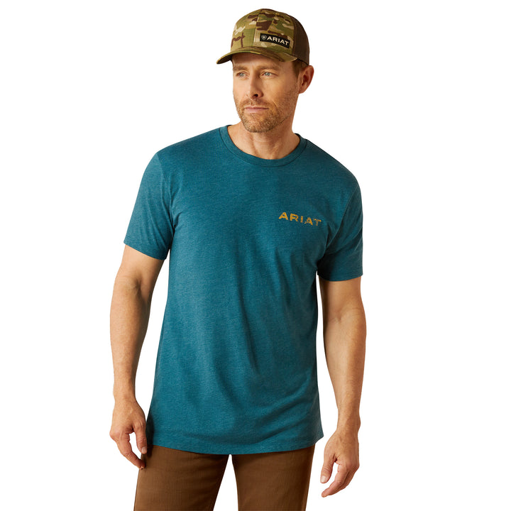 Ariat Mens Deep Teal Played Out T-Shirt