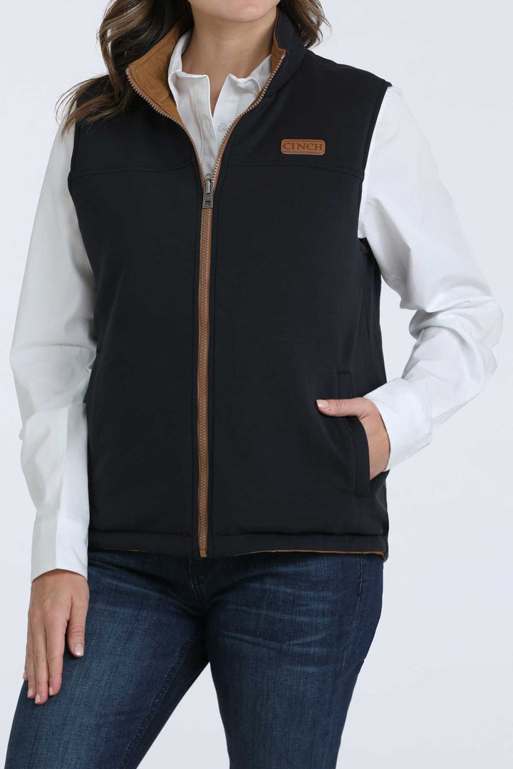 Cinch Womens Brown Reversible Vest