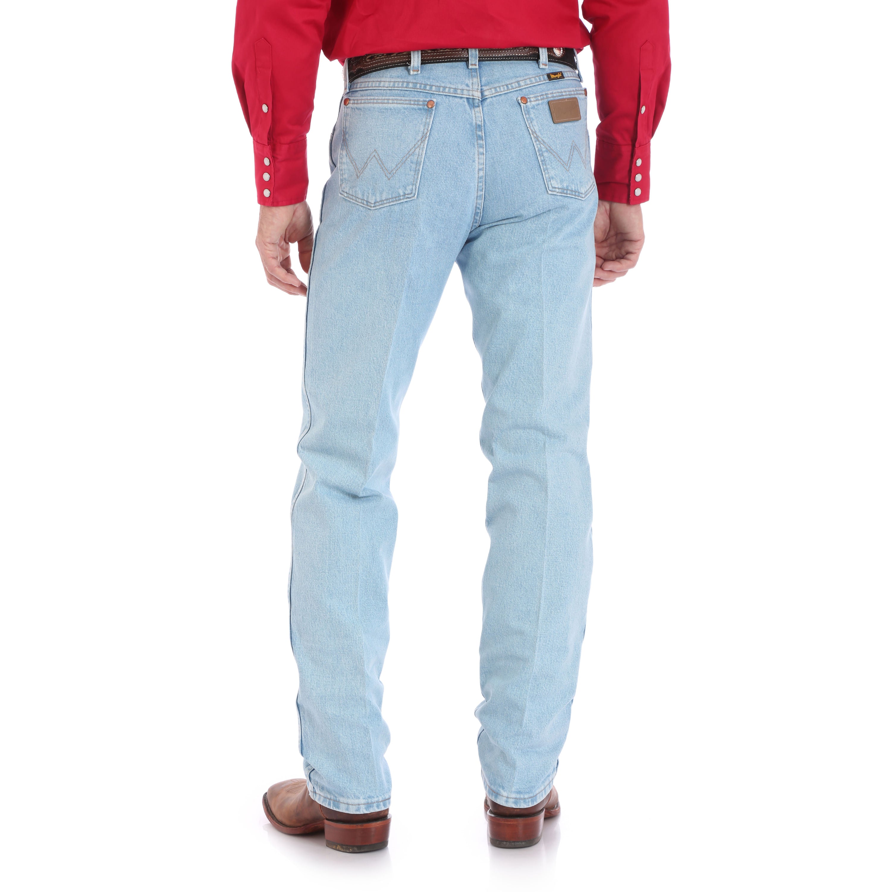 Men's Wrangler Light Wash Original Fit Jeans – Texas Boot Company