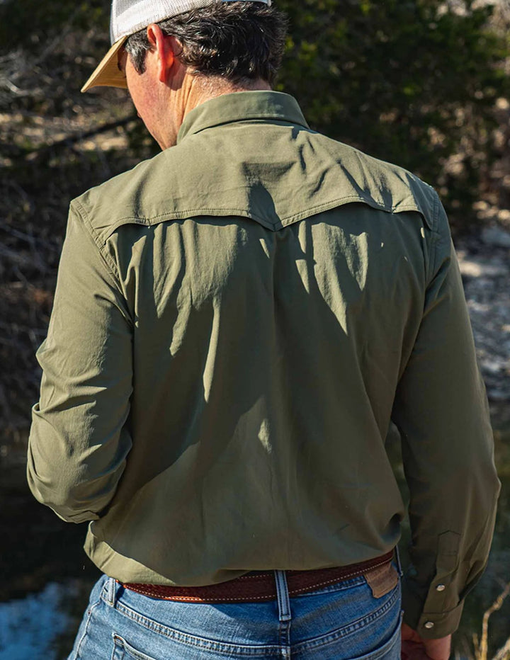 Poncho Mens The Brazos Long Sleeve Shirt