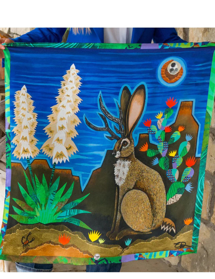 Fringe Scarves Womens Song of the Jackalope Wild Rag