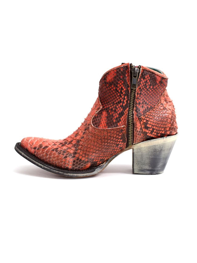 Corral Womens Coral Full Python Booties