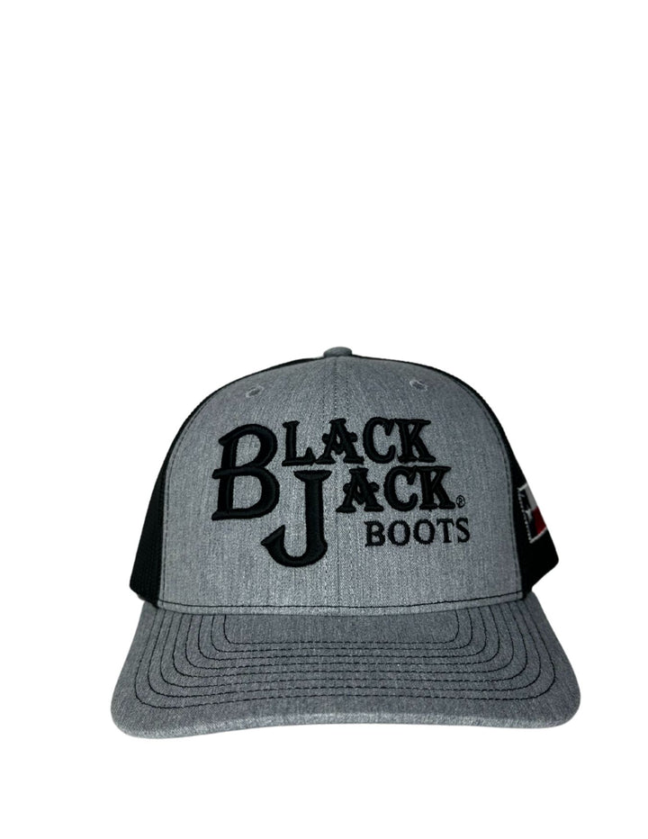 Black Jack Mens Grey Logo Cap