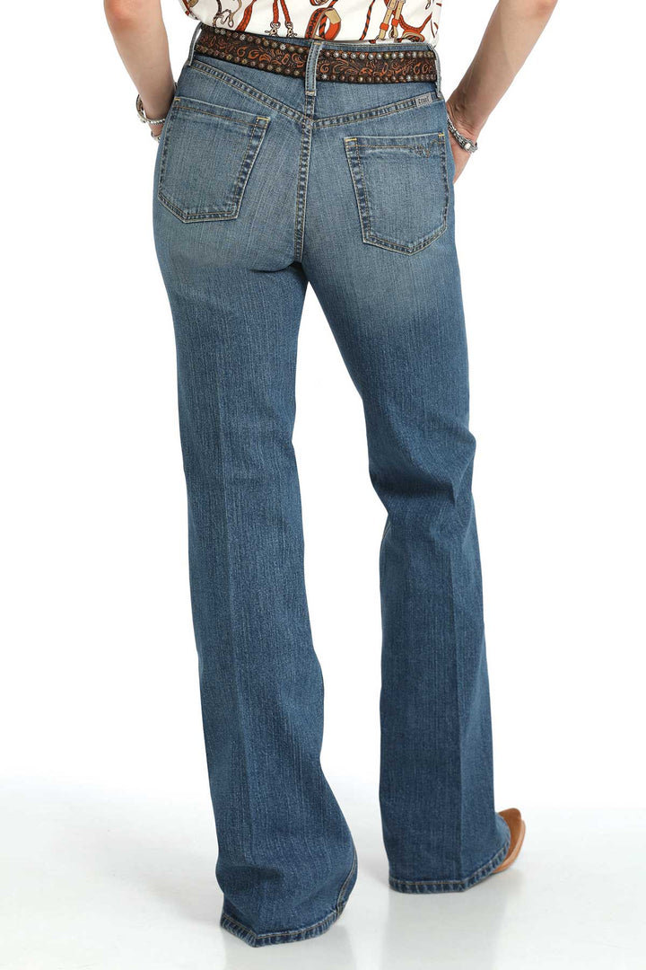 Cinch Womens Skylar Flare Medium Stone Jeans