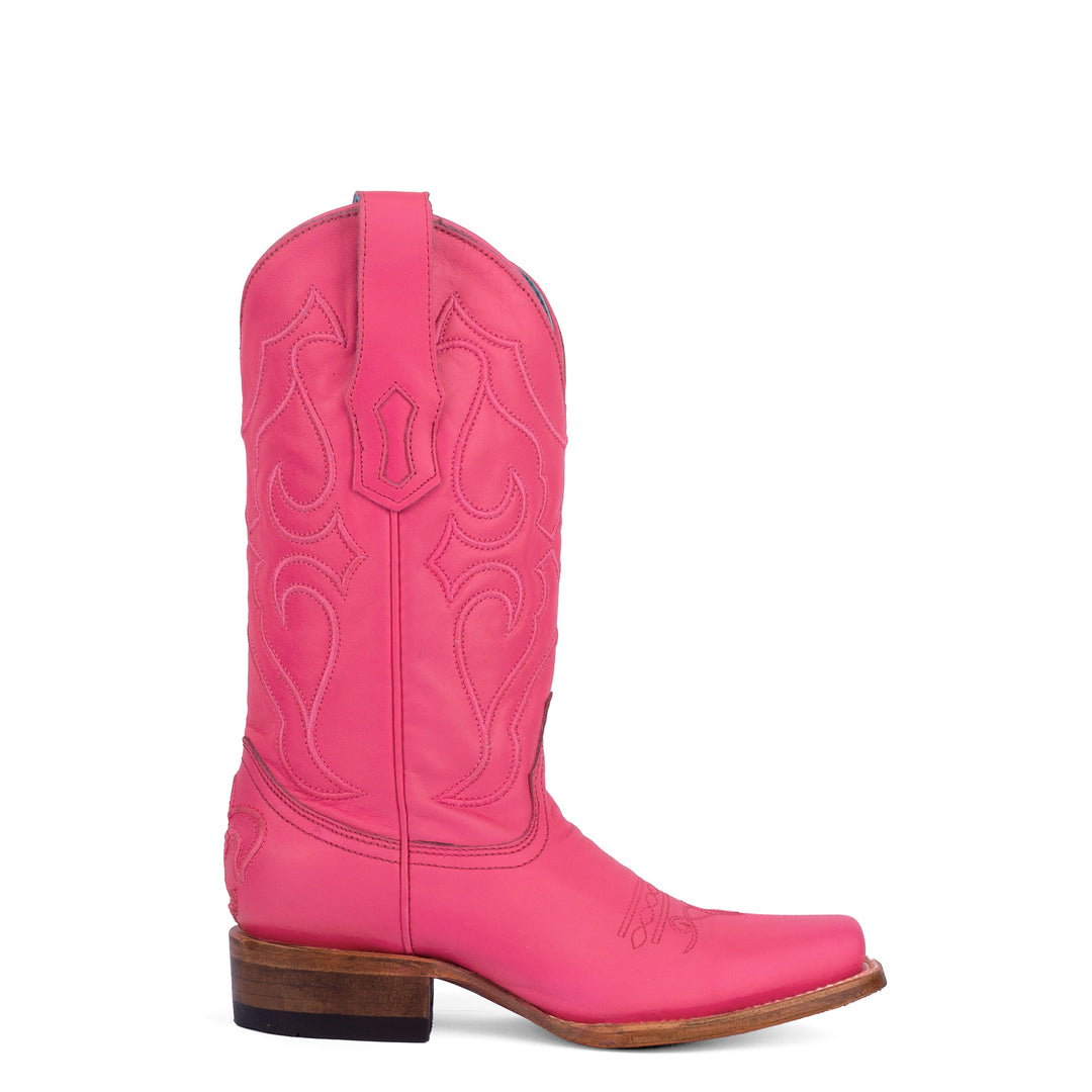 Corral Womens Fuchsia 11.5"  Square Toe Boots