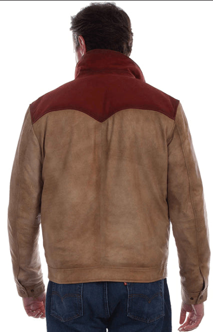 Scully Mens Snap Suede Leather Jacket