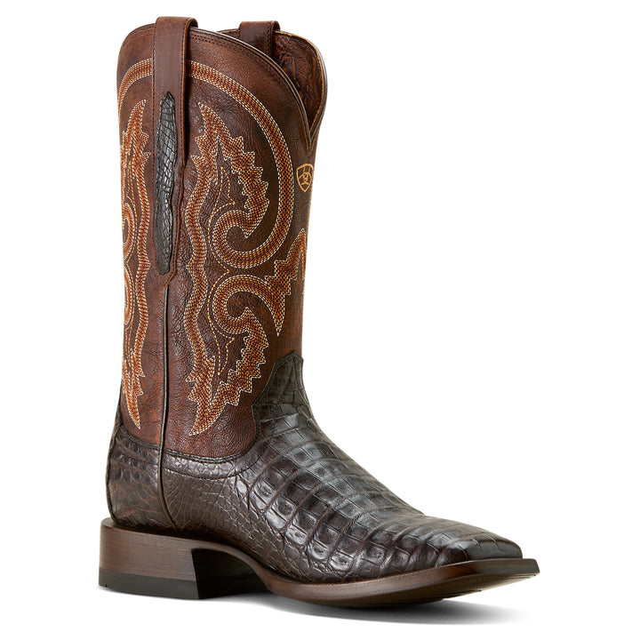 Ariat Mens Classic Callen Chocolate Caiman Belly Boots