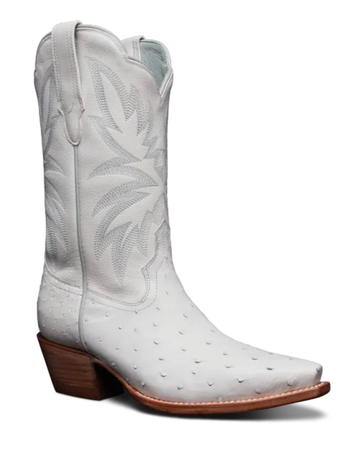 Tecovas Womens The Sadie Snow Ostrich Boots