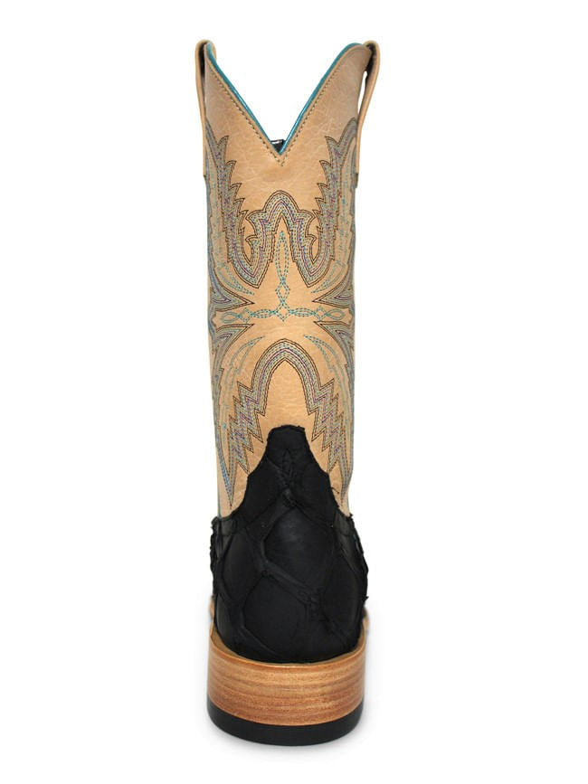 Macie Bean Womens Black Matte Big Bass Bone Boots