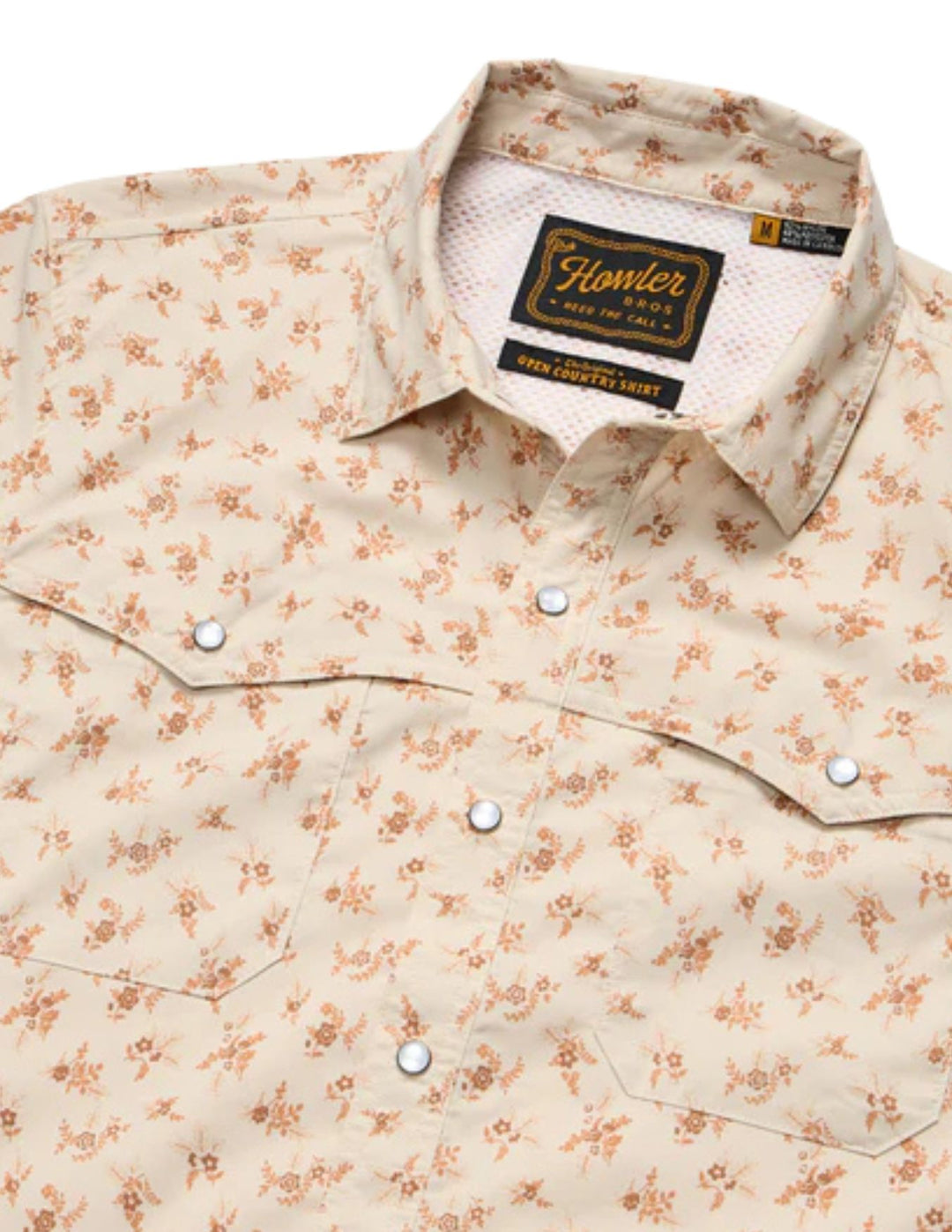 Howler Bros Mens Sand Rancher Floral Open Country Tech Shirt