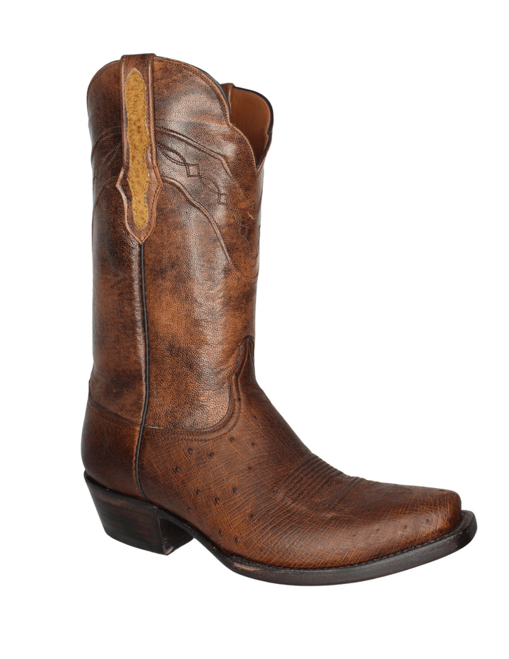 Black Jack Mens Smooth Ostrich Kango Tobacco Boots