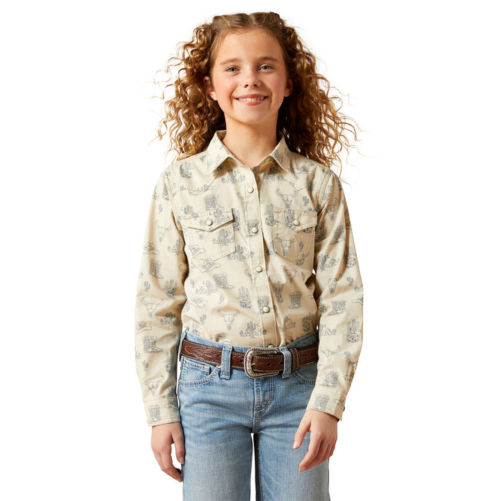 Ariat Girls Mila Long Sleeve Shirt Shirt