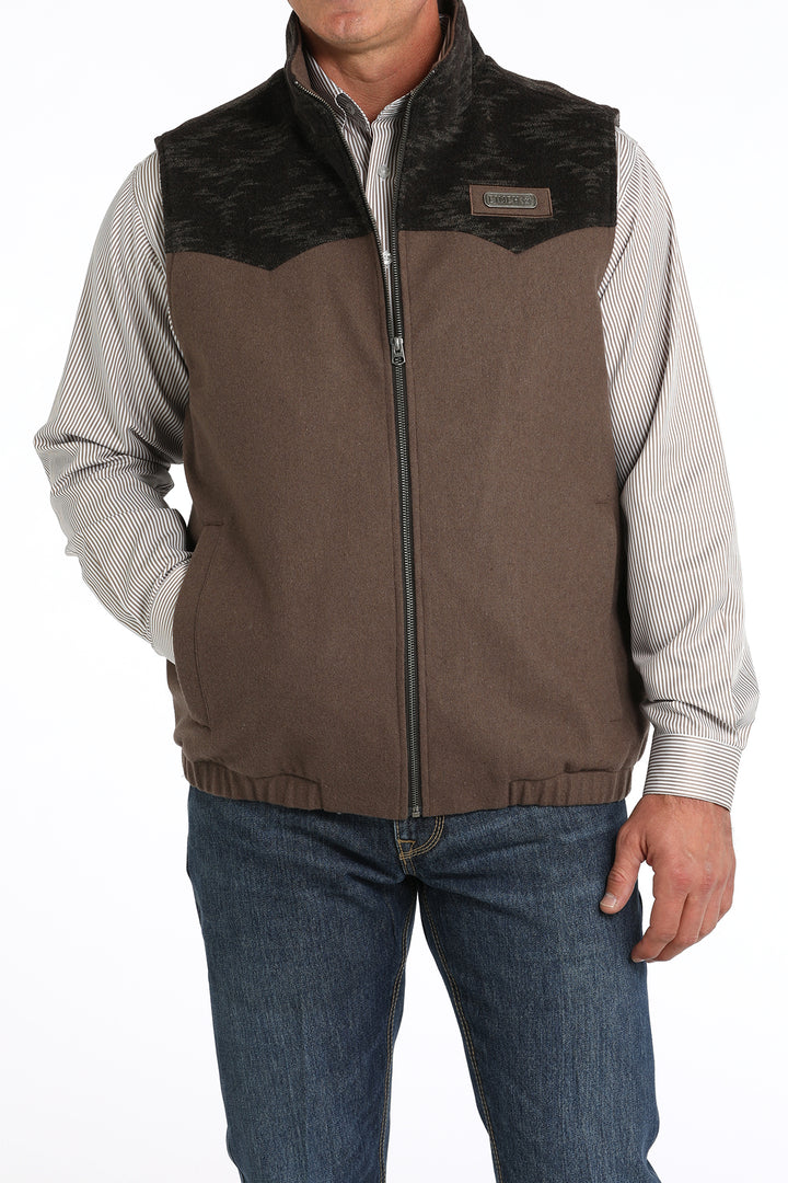 Cinch Men's Brown Concealed Carry Western Vest