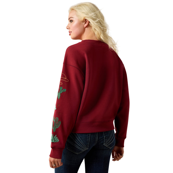 Ariat Womens Burnt Russet Riata Sweatshirt