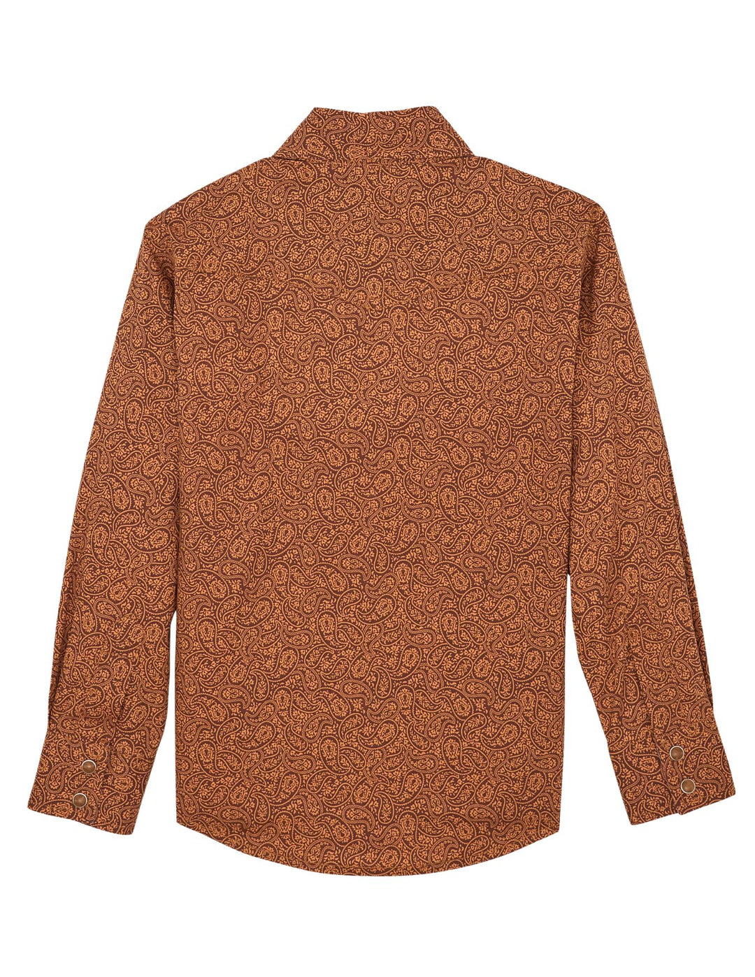 Wrangler Boys 20 Advanced Comfort Western Snap Print Shirt