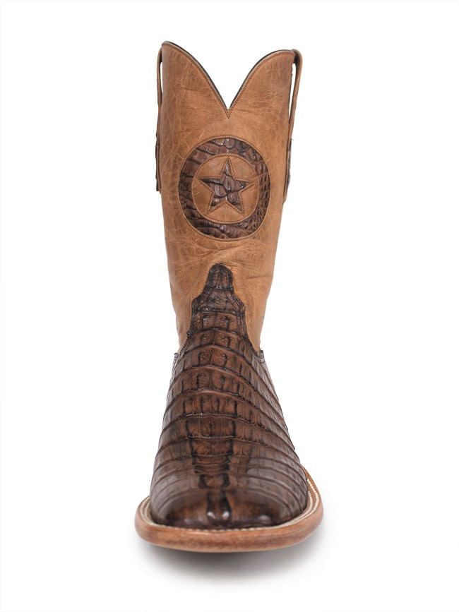 Mens Black Jack Cigar Caiman Tail Cowboy Boots Texas Boot Company