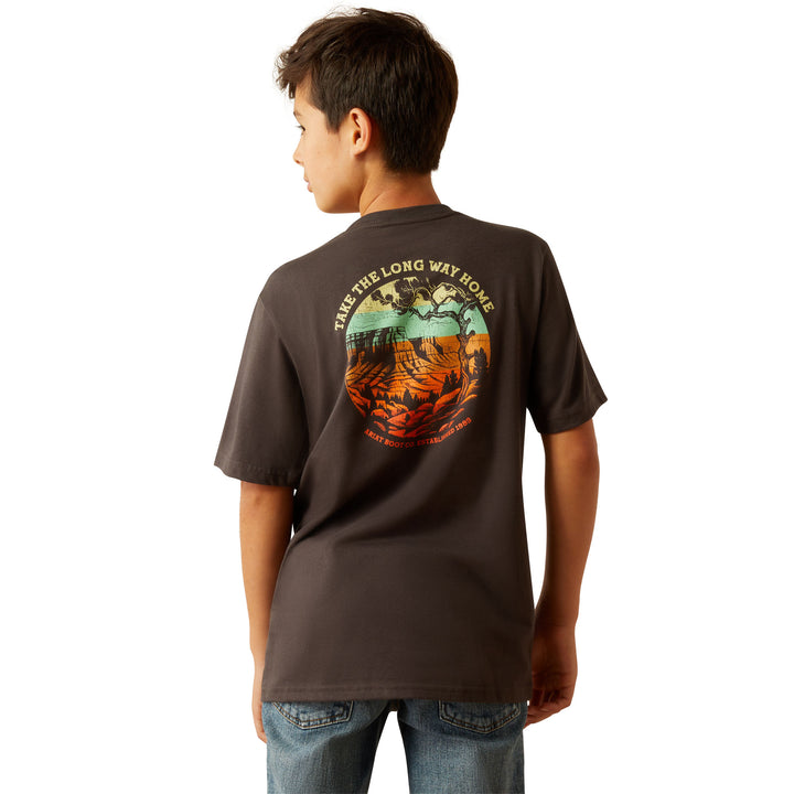 Ariat Boys Vintage Black Take the Long Way T-Shirt