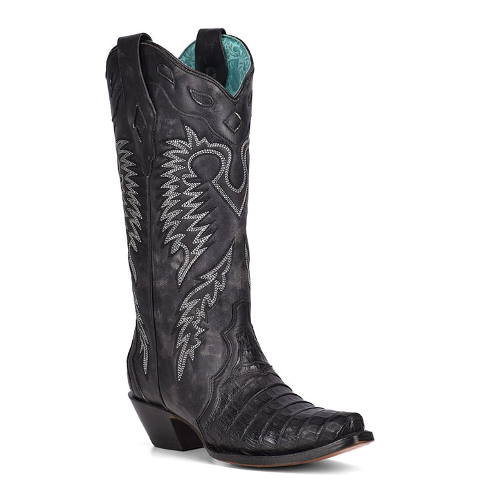 Corral Ladies Black Caiman