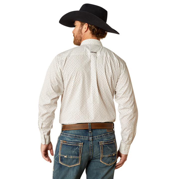 Ariat Mens White Wrinkle Free Izzy Classic Fit Shirt