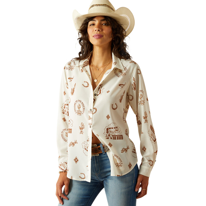 Ariat Womens Homestyle Road Trip Print Shirt