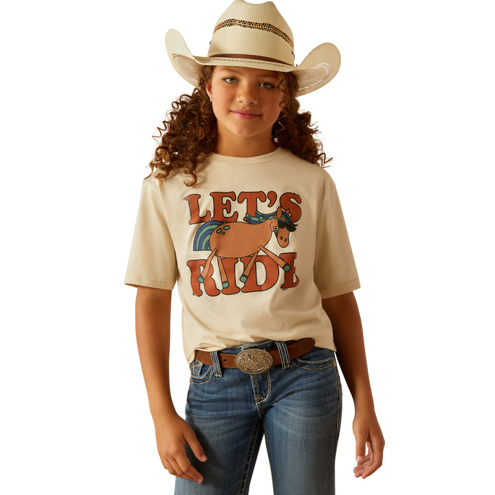 Ariat Girls Natural Lets Ride T-Shirt