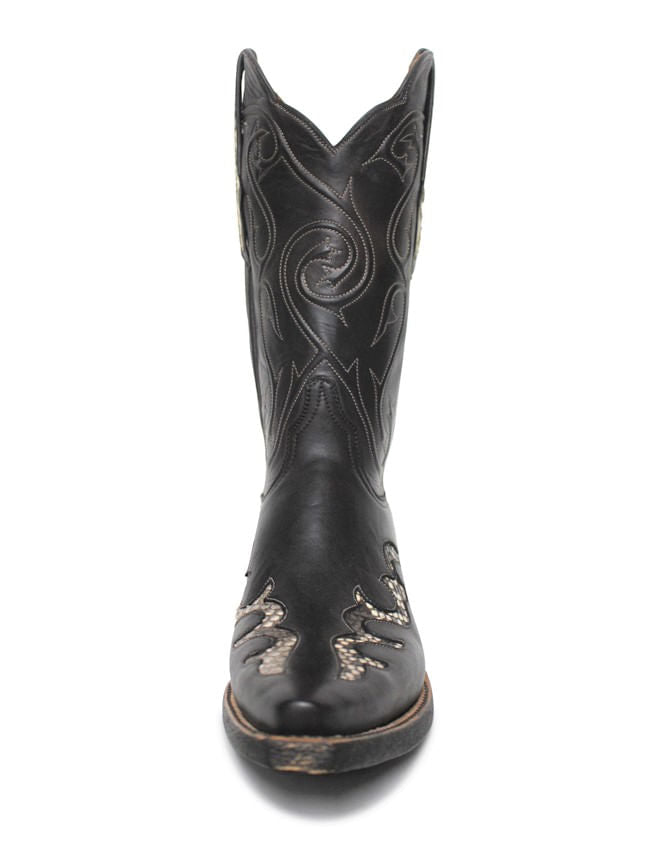 Black Jack Womens Chocolate  Python Boots