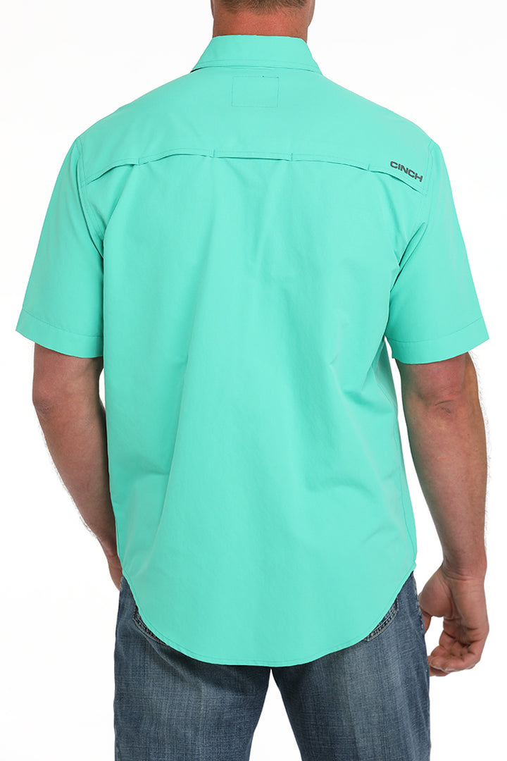 Cinch Mens Turquoise Western Shirt