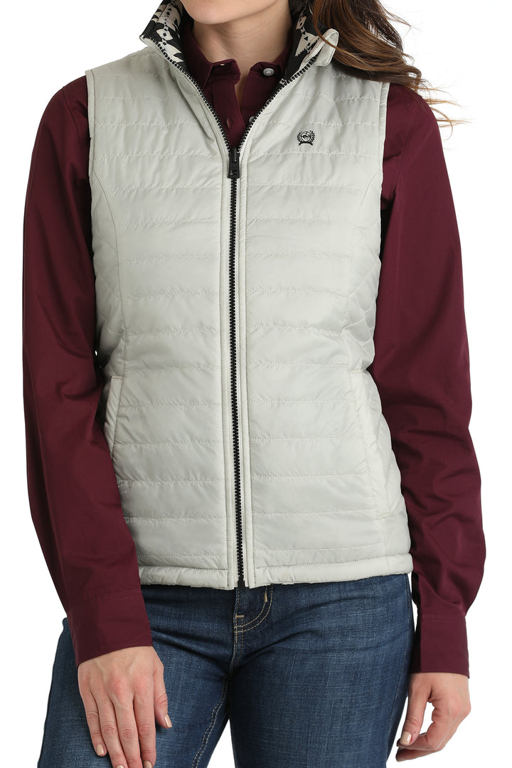 Cinch Womens Grey Reversible Vest