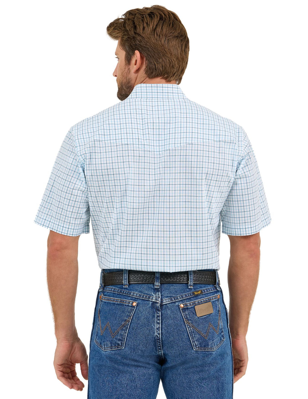 Wrangler Mens White Short Sleeve Pearl Snap Shirt – Texas Boot Company Wrangler Mens White Short Sleeve Pearl Snap Shirt – Texas Boot Company
